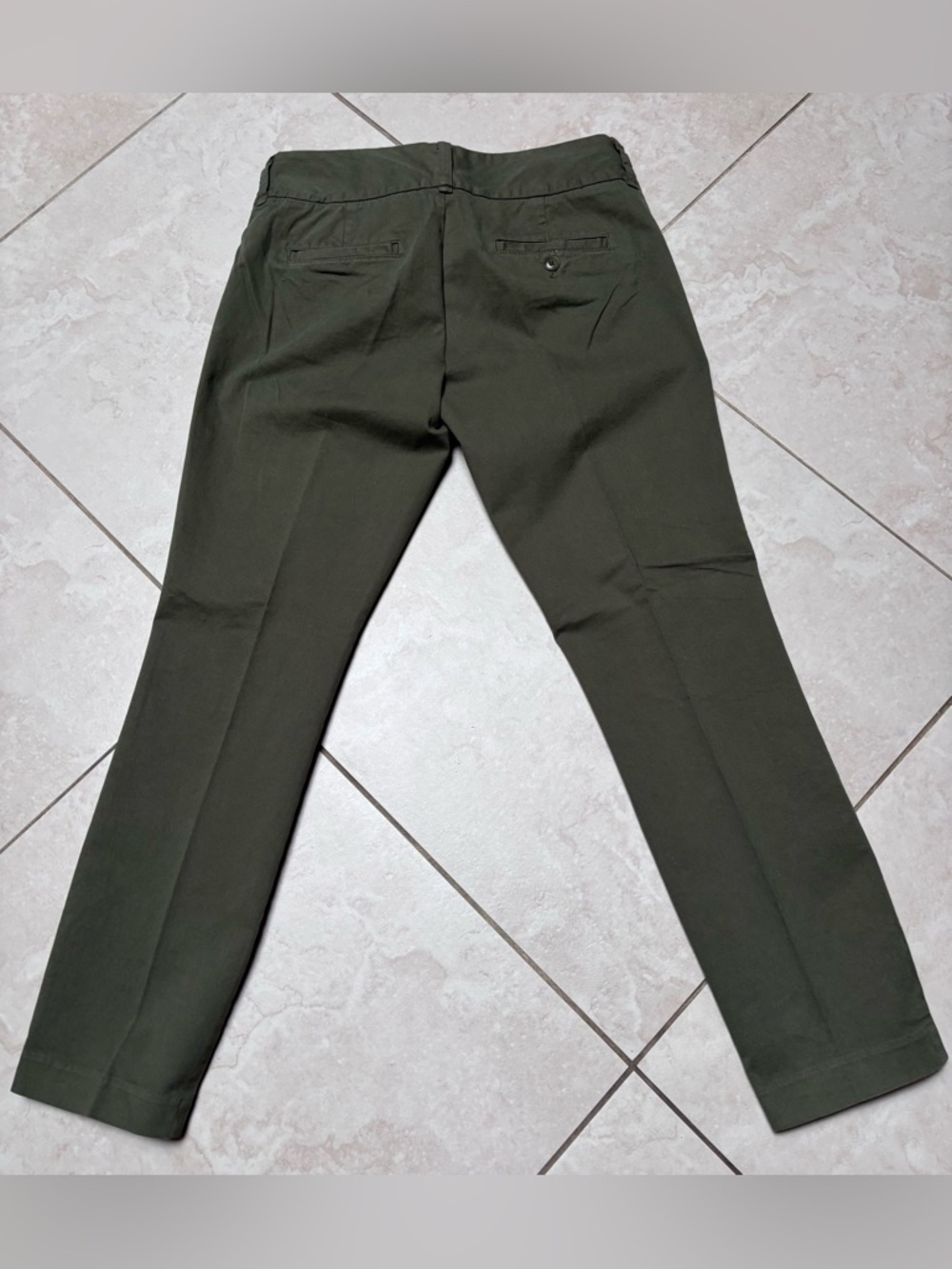 J Crew Andie Olive Green Chino Pants - Picture 2 of 4